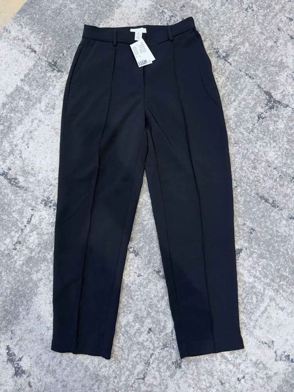 H&M Black Cropped Tailored Pants for Women
